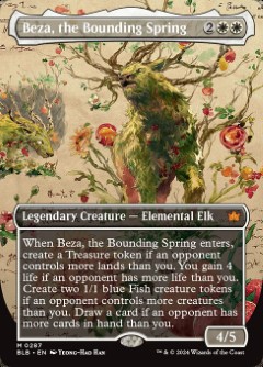 Beza, the Bounding Spring Bloomburrow Field Notes Art